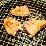 焼肉 基 - 上ねぎタン　焼網