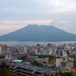 城山ホテル鹿児島 - テラスから見た桜島