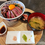 283275946 - 3種のノダニク丼（卵トッピング、ごはん大盛り）