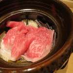 神保町 傳 - サーロイン＆蕨ご飯