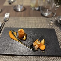 New American Grill “KANADE TERRACE” - スモークサーモンと金柑のマリネ。金柑を久しぶりに食べました