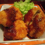 Shusai Ondo - 茄子ミンチはさみ揚げとひとくちカツ