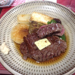 ビーフステーキ専門店　ひよこ - メッチャ柔らかく美味しかった〜