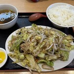 浜っ子 麺八 - 豚肉と野菜炒め定食