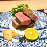 肉懐石 凜然 - 但馬牛の炭火焼き