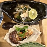 酒•肴 とやお - 松茸のおひたしと松茸の握り