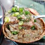 はまさき村 - 蟹味噌の甲羅焼き（アップ）