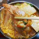 はまさき村 - 海鮮チゲ鍋（アップ）