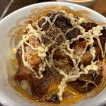 極中華蕎麦 ひろた - で。。仕上げの「まよ」さま('◇')ゞ★極まぜそばセット小（1150円税込）★