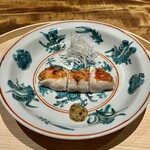 温石 - 金目鯛鱗焼き　実山椒醤油