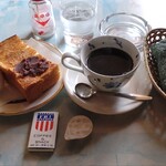 喫茶 軽食 エフ・ビイ・アイ - モーニングセット(小倉) 400円　(2025.1)