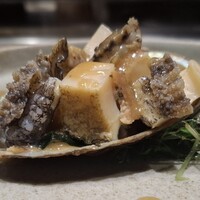 八重洲 steak & seafood 鉄板焼き 一心 - 活け鮑　