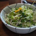 仁亭 - 山盛りサラダ