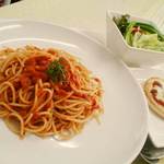 みさきギフトCafe - 夏季限定!!○冷製トマトパスタ:暑い夏にぴったり♪ひんやりつめたくて美味しいパスタの登場です