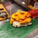 野毛 かど平 - 雲丹　今夜の雲丹は北海道根室