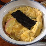 山の音 - 2014.6.17(火)13時半　初訪問　玉子丼600円+100円うどん　セット700円