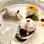 リストランテ ダ ニーノ - シチリア発祥と言われるカンノーロも入れてくれた