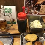 串かつ でんがな - キャベツお代わり有料化