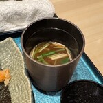 札幌 鮨 よこ田 - しじみの赤汁