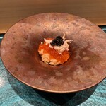 札幌 鮨 よこ田 - いくら・蟹・キャビアの小丼