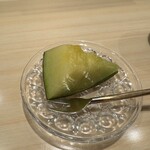 札幌 鮨 よこ田 - デザートのメロン