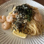 aqua - ぷりぷりエビのたらこパスタ　2025.1