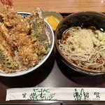 満留賀 - ミックス天丼セット