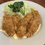 つばめグリル 品川駅前店 - ◎広島県産　生牡蠣フライ　１，９８０円 税込　平日ランチはパンかライス付き