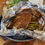 つばめグリル 品川駅前店 - ◎つばめ風ハンブルグステーキ　２，２２０円　税込　平日ランチは、パンかライス付き