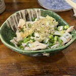 ちょんまげ - 鶏皮ポン酢