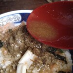 すごい煮干ラーメン凪 - 漁師飯にスープかけたらもう、、、