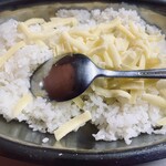 かれーの店 うどん  - ごはんトッピングチーズ