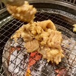 炭焼 金竜山 - 焼いていただけました♡