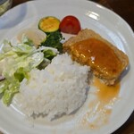 キッチン ブルー グローブ - 再びワンプレート