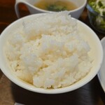 キッチン ブルー グローブ - ご飯大盛りのアップ
