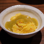 登喜和鮨 - ◆2種類の蟹のオムライス
      佐渡のメガニ、阿賀野川のモクズガニ