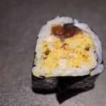 登喜和鮨 - 芝海老は使わずに新潟らしく真鱈を使ったおぼろ。