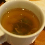 裏参道牛肉店 - アスパラコンソメスープ