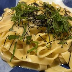 鎌倉パスタ - 料理写真:和風パスタ　蒸し鶏、焼きねぎ