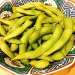 じゃけん - 枝豆¥300(写真は枝豆2つ分¥600)