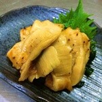 焼鶏処 ゑぼし - 野牛産。ホヤ炙り