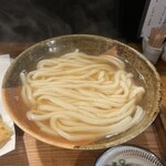 阿波座 ひゃっかく - かけうどん温　780円
                                鯛ちくわ天　200円