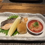 目白　咲き - 鮭