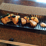 Teppanyaki Rinkuu - 帆立貝と白身魚のバター焼き