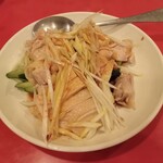 清香楼 - 料理写真:蒸し鶏とネギの和え物