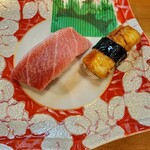 えび寿し - トロ あなご