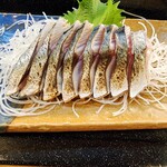 えび寿し - 炙りしめ鯖