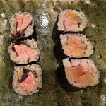 鮨桂太 - 巻物（カワハギ肝・鯛）