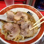 ラーメン タロー 五反田の陣 - 小ラーメン豚入り（野菜マシ、削り節）1,000円