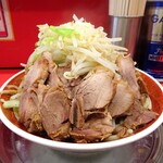 ラーメン タロー 五反田の陣 - 小ラーメン豚入り（野菜マシ、削り節）1,000円